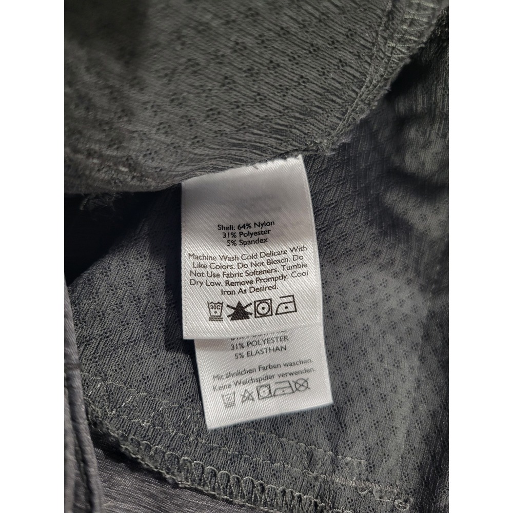 Eddie Bauer Gray Heathered Ruched Ankle Hiking Travel Pants Womens Sz 8 31 - Picture 7 of 7
